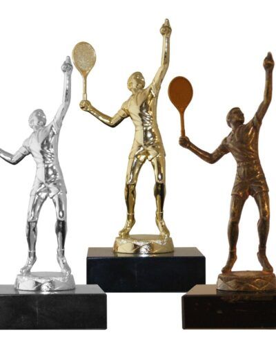Tennis Herre Metallfigur