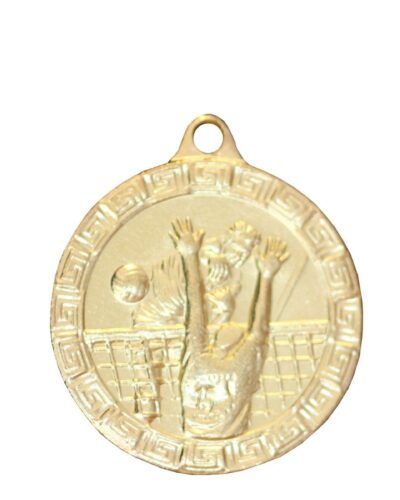 Volleyballmedalje - 32mm jernmedalje Gullvalør