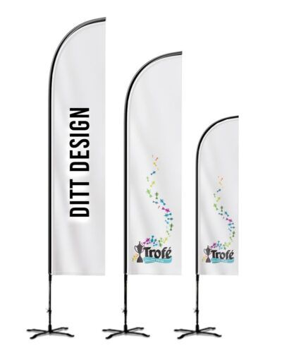 Beachflagg 4m – Ensidig Spesial