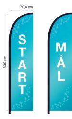Beachflagg Start og Mål