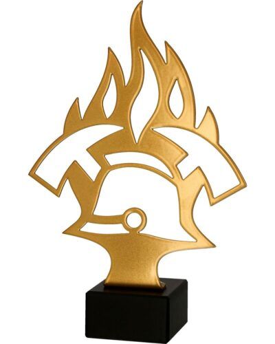 Brannmann Metallstatuett 21cm