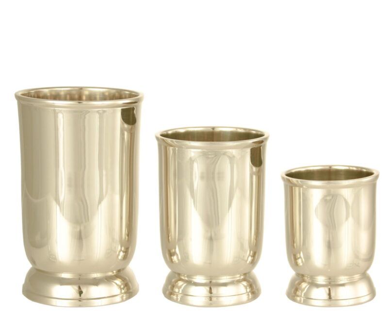 Messingpokaler med stett