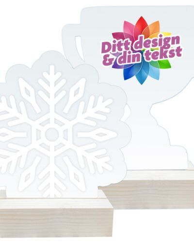 Enkel Natur Akrylstatuett Frostet