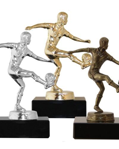 Fotball dame - Metallfigur