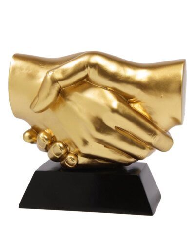 Håndtrykk - Resina statuett 14x16 cm