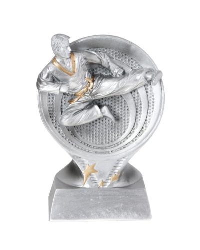 ORB Karate statuett sølv H: 14 cm