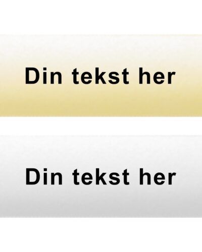 Klistremerke (Tekst) Levert løst