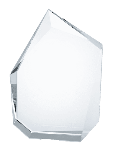 Piemonte Krystall-blokk m/etui - 16x12x4,5cm