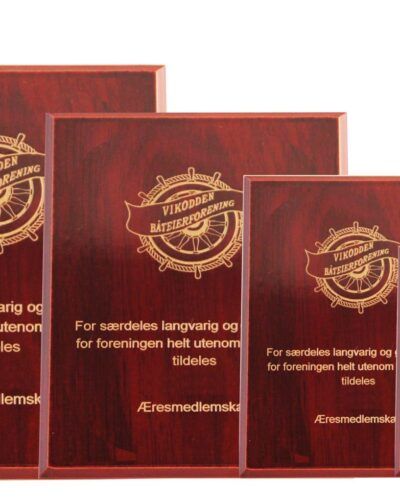 Plaketter Pianofinish