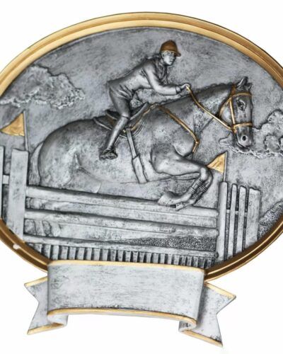 Resinaplakett Damerytter