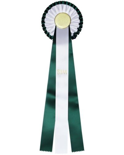 Rosett BIM - Grønn Hvit - 47cm