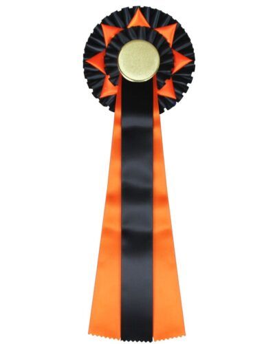 Rosett Agility - Sort Orange - Stjerne - 39 cm