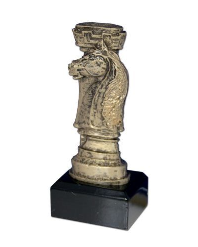 Sjakk statuett hest og tårn h16cm