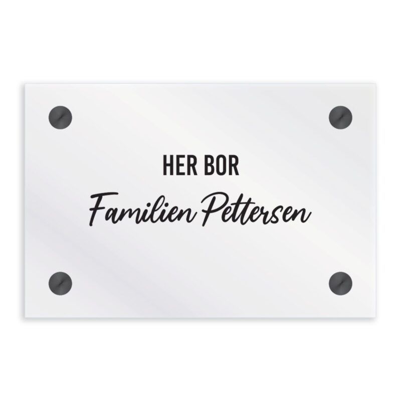 Husskilt Uteskilt Familieskilt Skilt