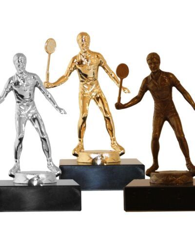 Badminton Herre - Metallfigur