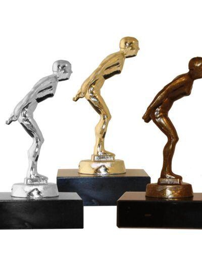 Svømming Dame - Metallfigur