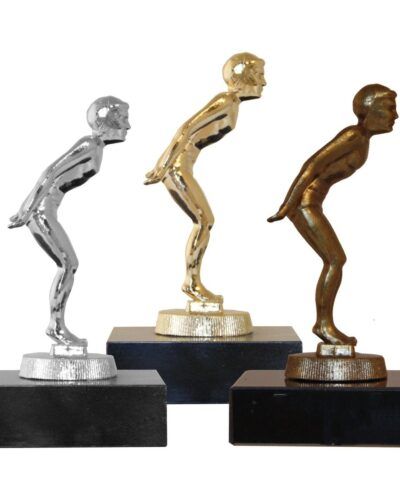 Svømming herre - Metallfigur